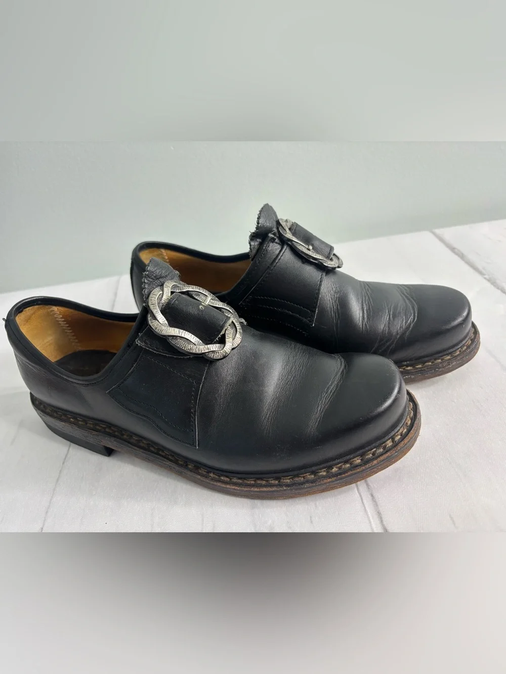 Vintage German Haberstroh Traditional Bavarian Trachten Shoes Men’s Sz 8.5